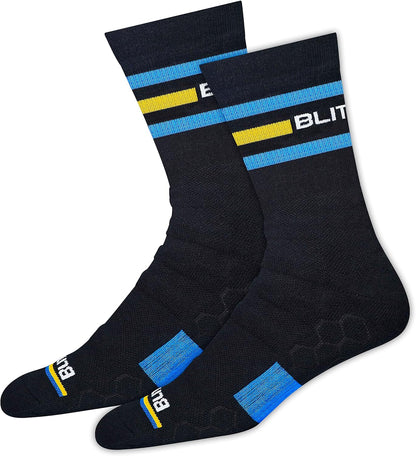 BLITZSOX Hi-Tech Performance Sport Socks for Men and Women (Running, Tennis, Training and Fitness), Pack of 3