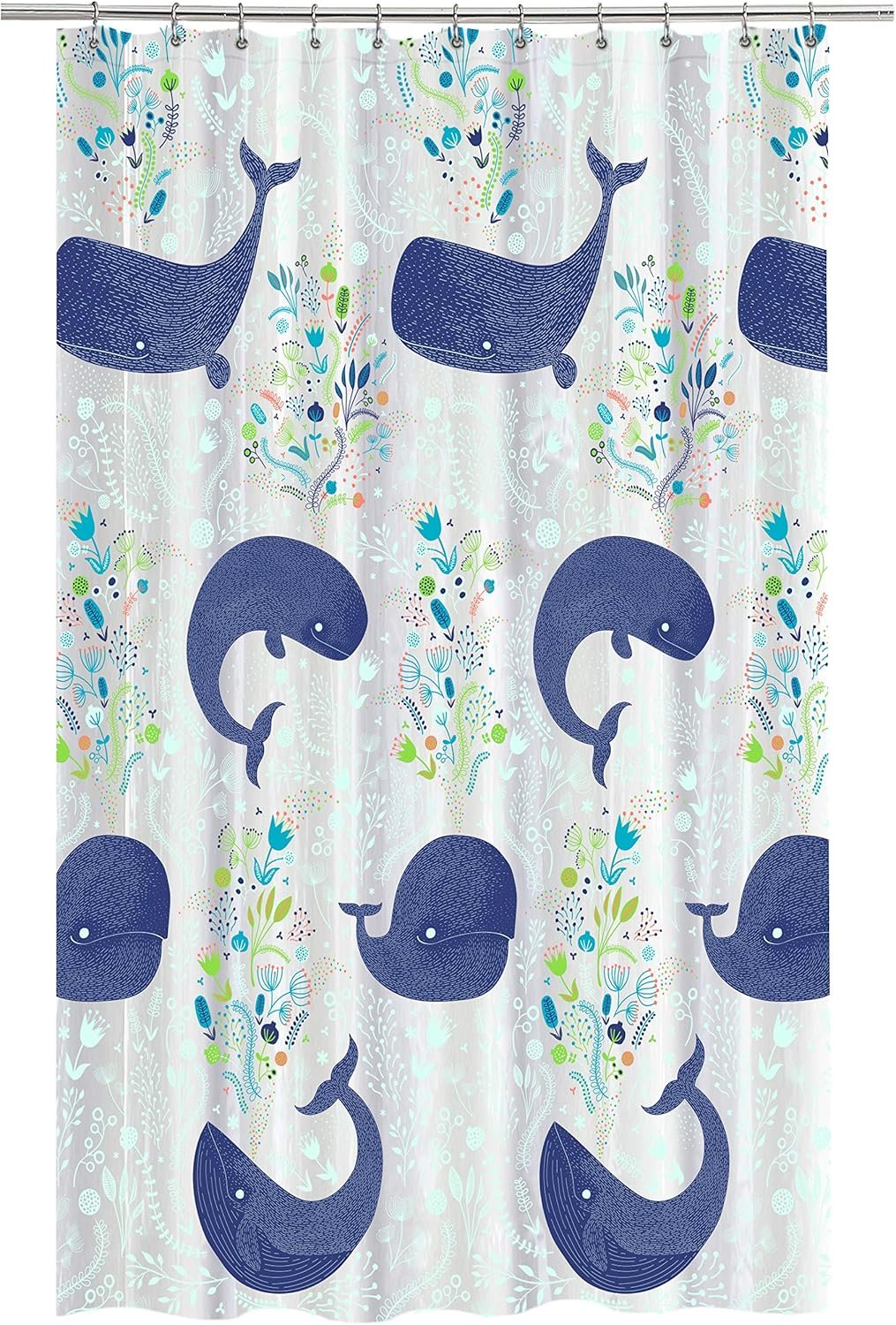 Splash Home Peva 4G Baleen Curtain Liner Design for Bathroom Showers and Bathtubs Free of PVC Chlorine and Chemical Smell-Eco-Friendly-100% Waterproof, 72 X 70 inch-Hazel, 70 x 72 Inch, Aqua