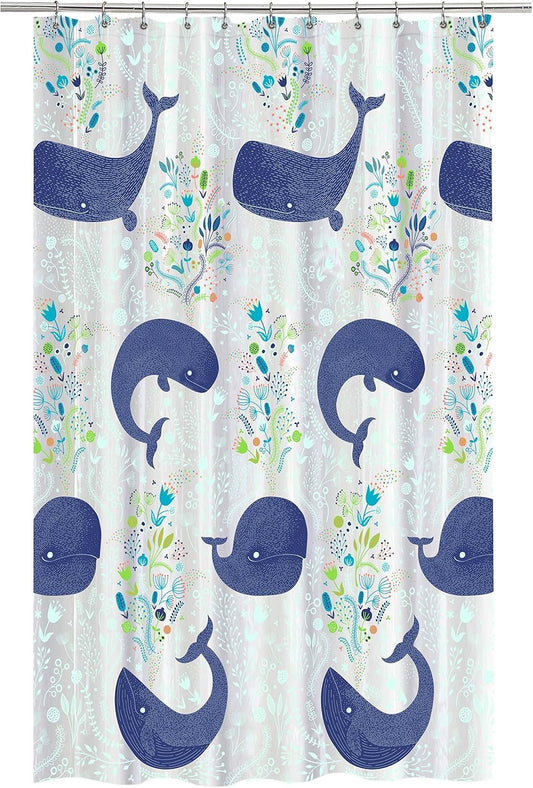 Splash Home Peva 4G Baleen Curtain Liner Design for Bathroom Showers and Bathtubs Free of PVC Chlorine and Chemical Smell-Eco-Friendly-100% Waterproof, 72 X 70 inch-Hazel, 70 x 72 Inch, Aqua
