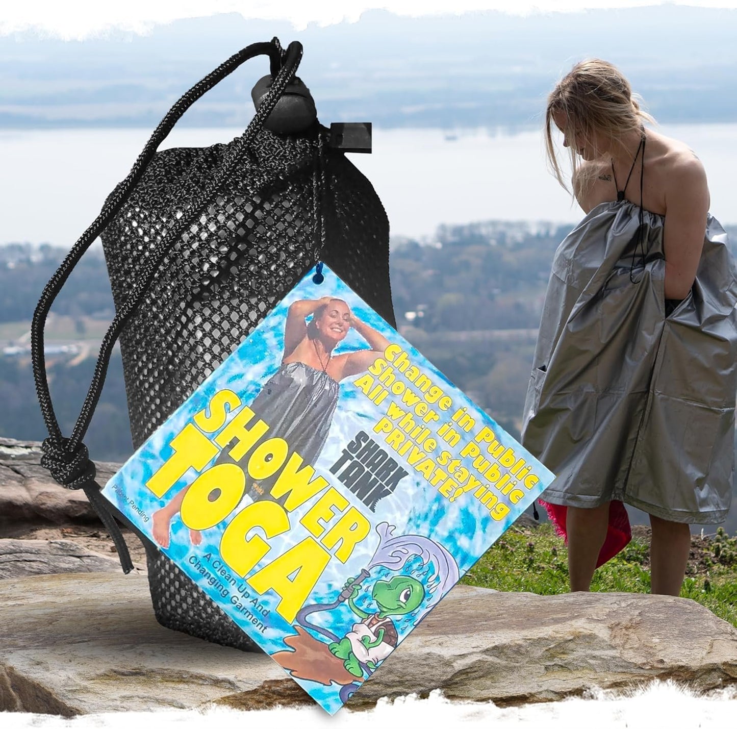 Shower Toga Shark Tank Emergency Thermal Blankets -Space Blanket Survival kit Camping Blanket, Perfect for Outdoors, Hiking, Survival, Bug Out Bag