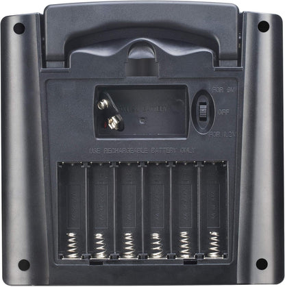 Sunway Solar AA AAA Battery Charger for Rechargeable Batteries 1.2V NiMH NiCD with Built-in 2Watt Solar Panel Portable Charger For1.2V Ni-MH Ni-CD Household Battery