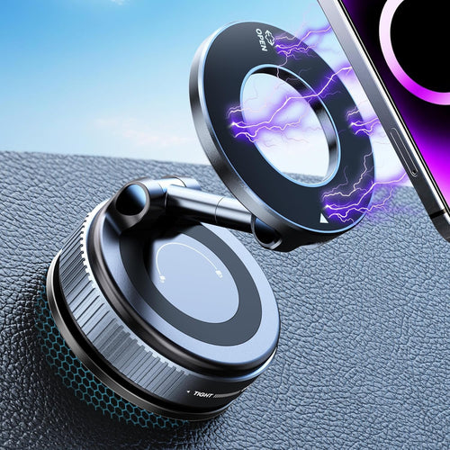 snanlen Upgraded 360° Nano Gel Vacuum Magnetic Phone Holder, Car Phone Holder for Magsafe[108+LBS Strongest Suction & 3000gf Strongest Magnetic], Suction Cup Phone Mount for Car/for iPhone 16 Pro Max