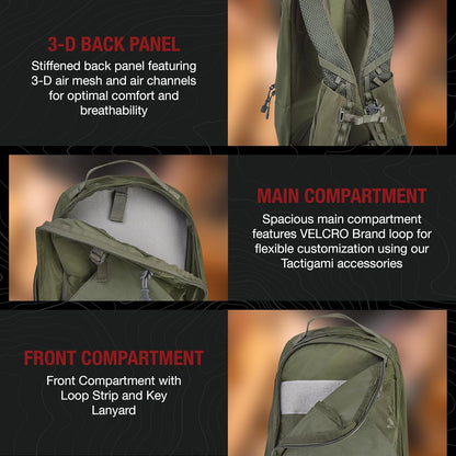 Vertx Long Walks Pack 28L Tactical Backpack Concealed Carry EDC Gear Bag for CCW, Travel, Work, Hiking, Outdoors