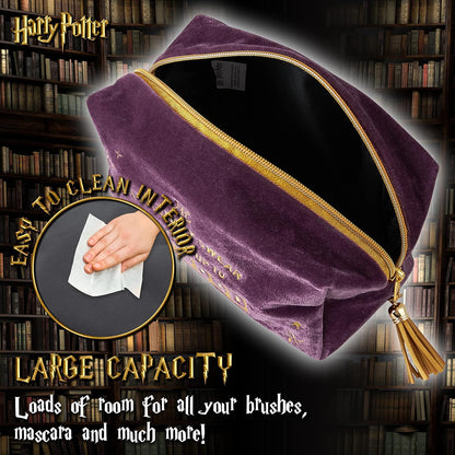 Harry Potter Gifts Make Up Bags for Women Toiletry Bag Hogwarts Travel Accessories, Purple