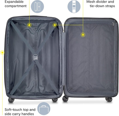 Delsey Helium Aero Carry-On Spinner Trolley, Titanium, One Size