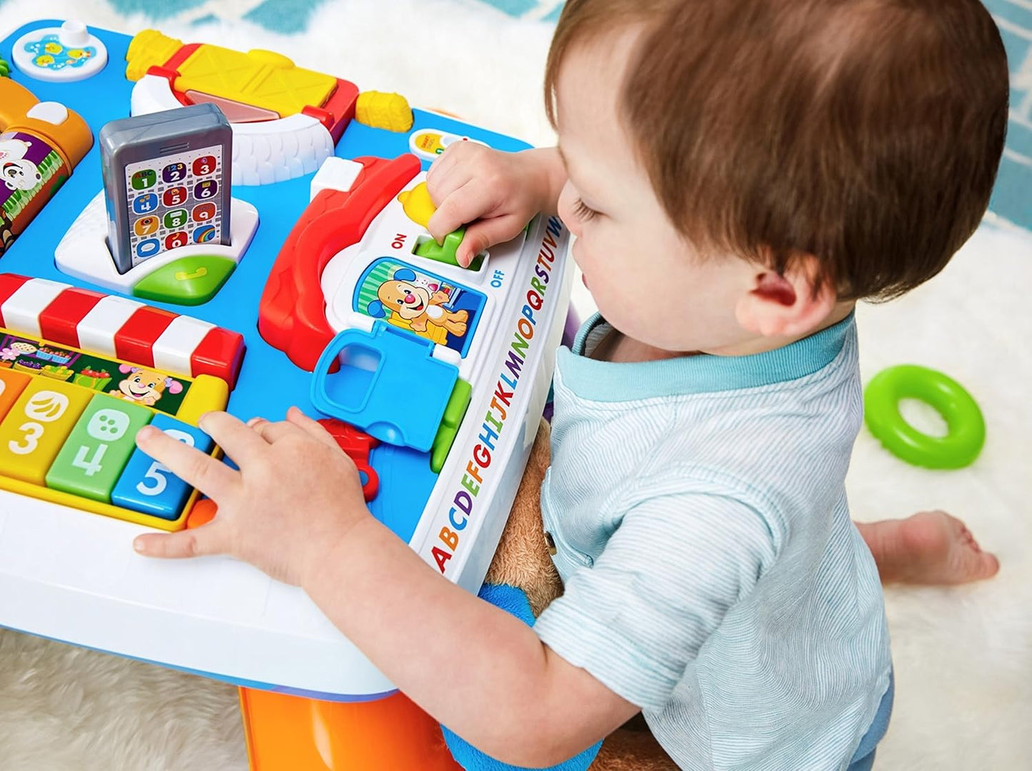 Fisher-Price Laugh & Learn Around the Town Learning Table, interactive play center with Smart Stages learning content for infants and toddlers ages 6 months & up