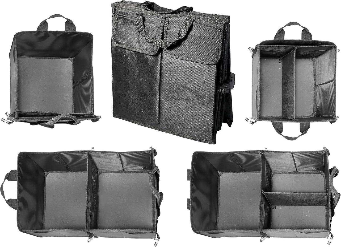VViViD Collapsible Heavy-Duty Large Nylon Car Trunk Storage Organizer Bin