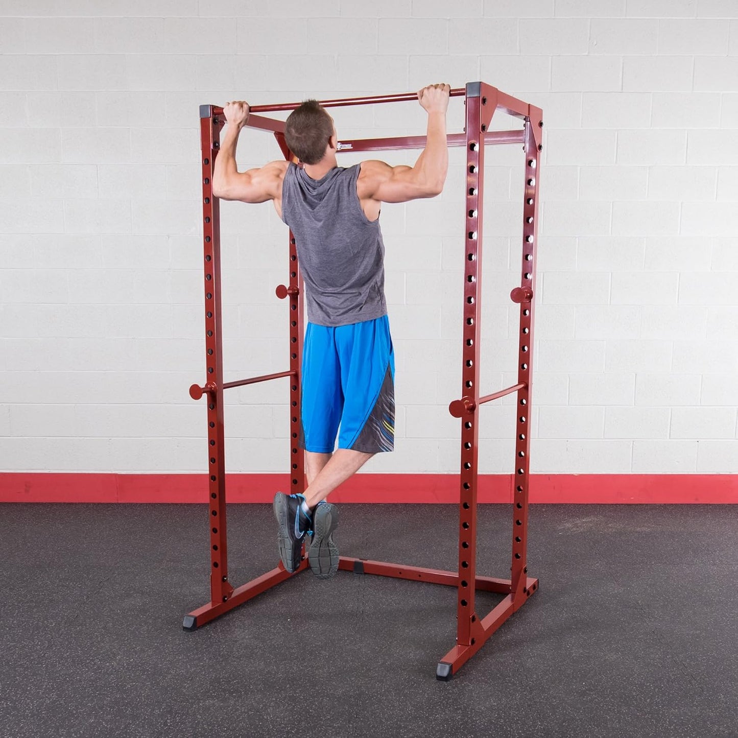Best Fitness Power Rack, Red