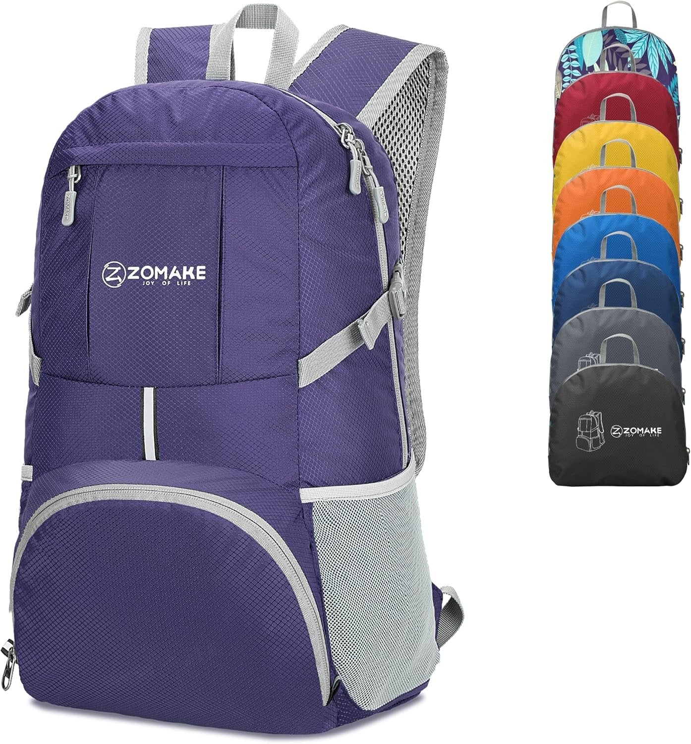 ZOMAKE Packable Hiking Backpack 35L, Water Resistant Lightweight Foldable Backpacks Daypack for Outdoor Hiking Women Men