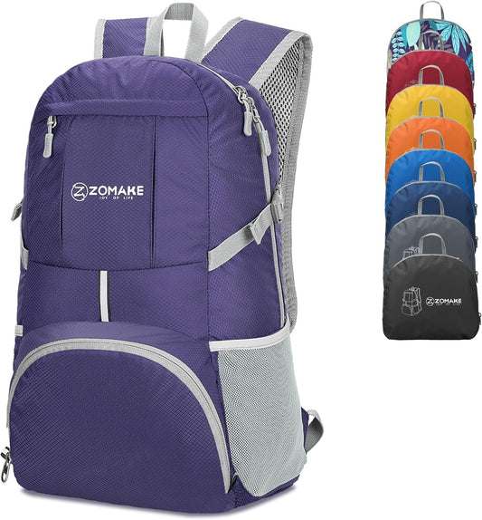 ZOMAKE Packable Hiking Backpack 35L, Water Resistant Lightweight Foldable Backpacks Daypack for Outdoor Hiking Women Men