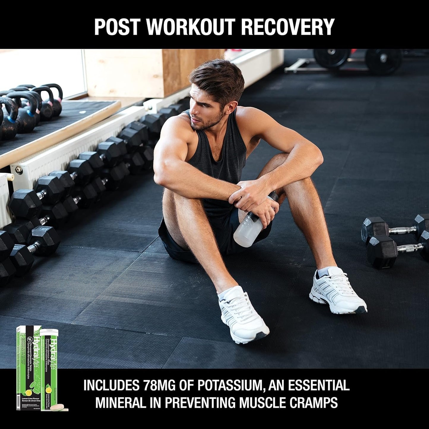 Hydralyte Electrolyte Tablets | Lemon Lime Flavored Electrolytes | Pre-Workout and Post-Workout Hydration Solution to Enhance Performance and Maximize Recovery | (2 Tablets per Serving, 40 Count)