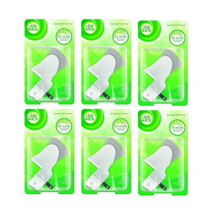 Air Wick Scented Oil Air Freshener Warmer, 6 Count, Plastic, Aroma Diffuser, Medium Room