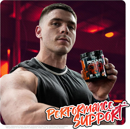 Rule1 R1 Roar Ferocious Pre-Workout Powder 315 g, Fruit Punch (30 Servings)