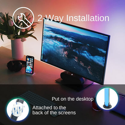 RS RGB Smart Light Bar, Bluetooth App Control Gaming Ambient Lights with 19 Scene Modes, 16 Million Colors, USB Powered LED Play Light Bar for PC, TV, Entertainment, Party