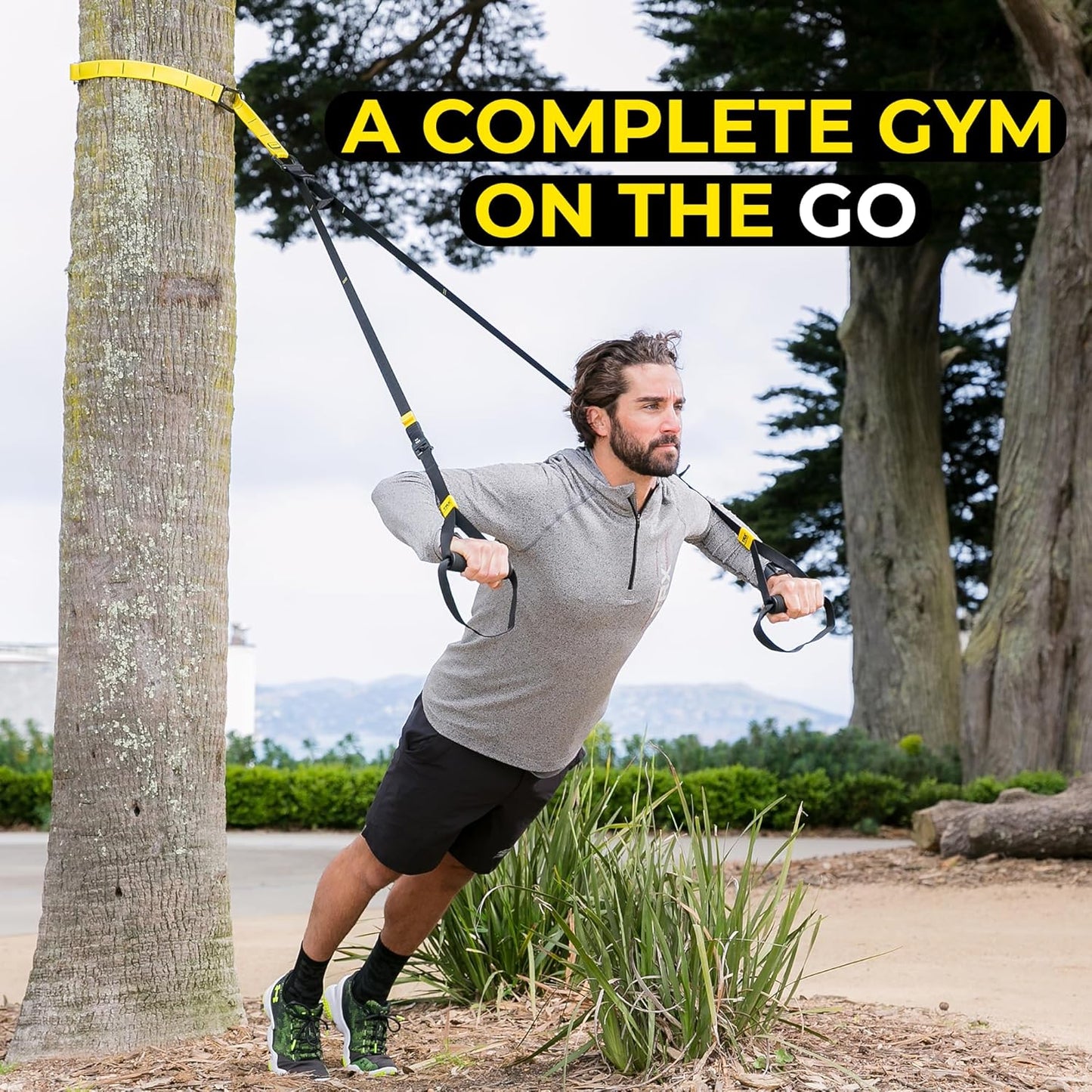 TRX GO Suspension Trainer System: Lightweight & Portable| Full Body Workouts, All Levels & All Goals| Includes Get Started Poster, 2 Workout Guides & Indoor/Outdoor Anchors