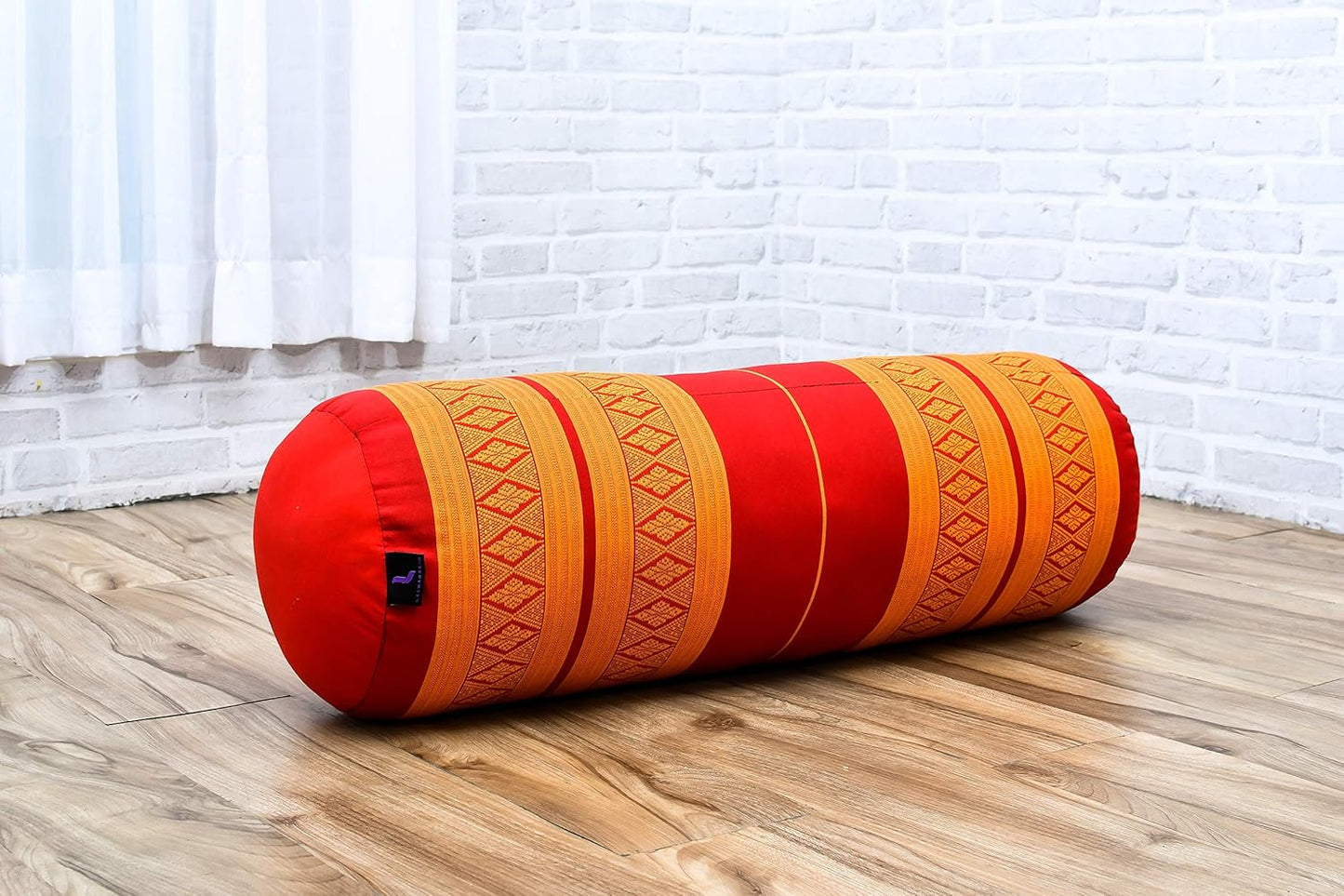 Leewadee Yoga Bolster - Standard Size – Large Meditation Cushion, Tube Pillow for Comfortable Reading, Pilates Equipment, Kapok Filling, 60 x 25 x 25 cm