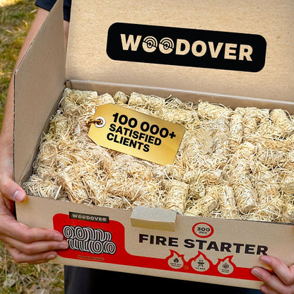 150 pcs Large Fire Starters for Fireplace, Natural Fire Starter for Campfires, for Wood Stove, BBQ, Grill, Pizza Oven, Outdoor Fire Pit, Chimney Charcoal Starter