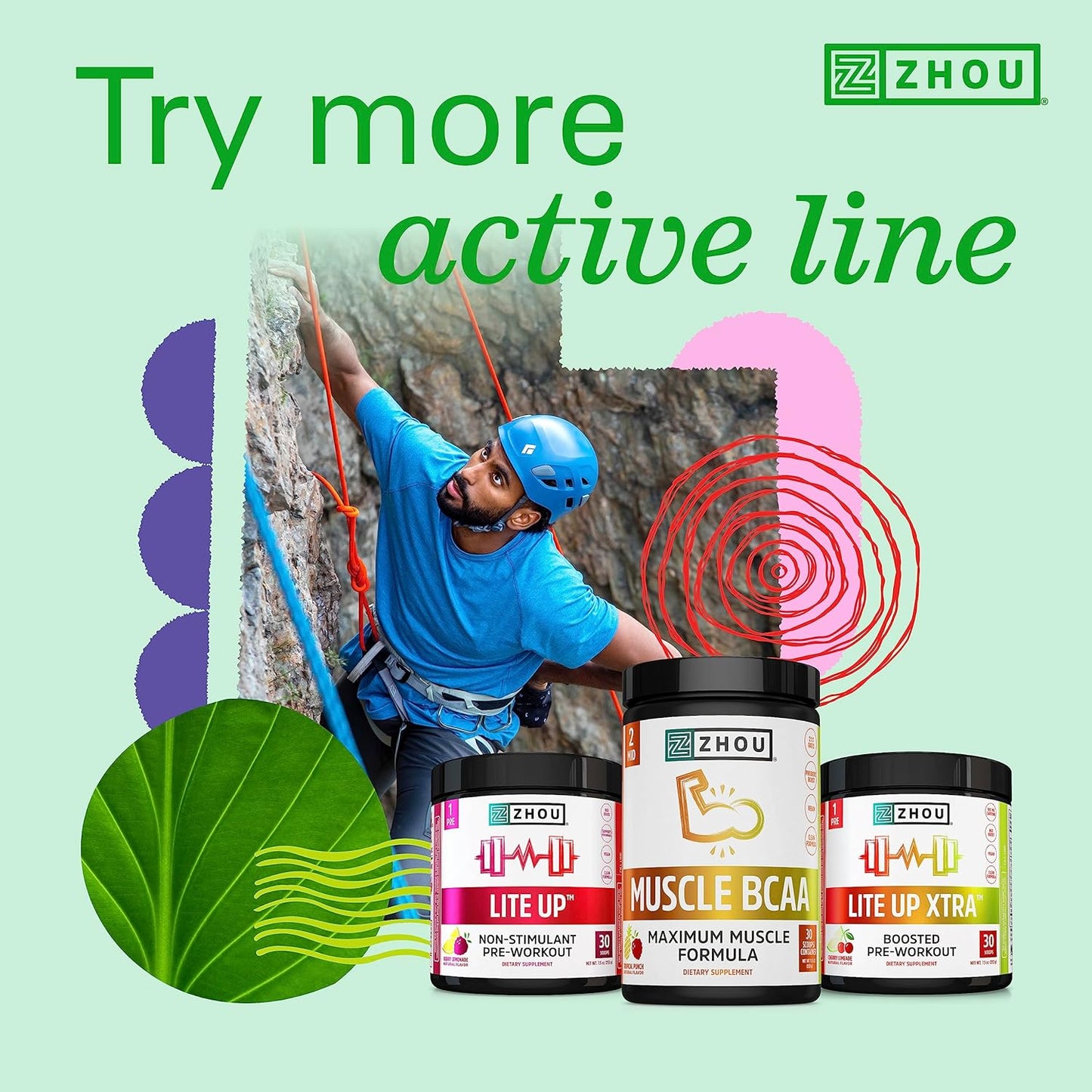 Zhou Nutrition Hydro-Fuel, Sugar Free Electrolyte Powder, Replenish Nutrients & Restore Hydration, Natural Mineral Complex with Coconut Water Concentrate, Vegan, Gluten Free, Lemon Lime, 30 servings