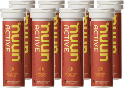 Nuun 3160408 Sport Hydrating Electrolyte Tablets, Citrus Fruit, 8 count