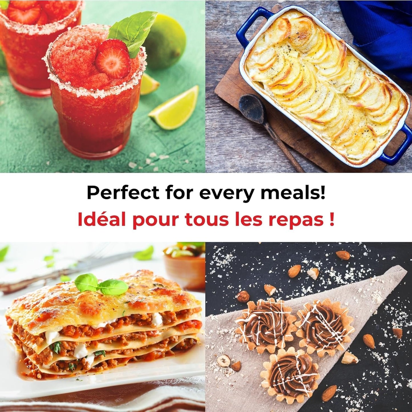 Starfrit Rotary Drum Grater - 4 Interchangeable Stainless Steel Drums - Slicing, Coarse and Fine Grating, Ice Shaving - Great for Vegetables, Cheese, Nuts, Chocolate