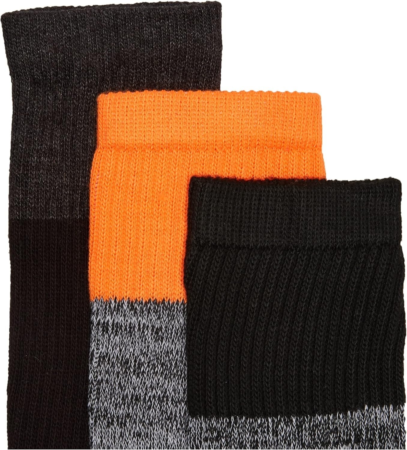 Dickies Men's Dri-Tech Performance Work Crew Socks 6 Pair,Black