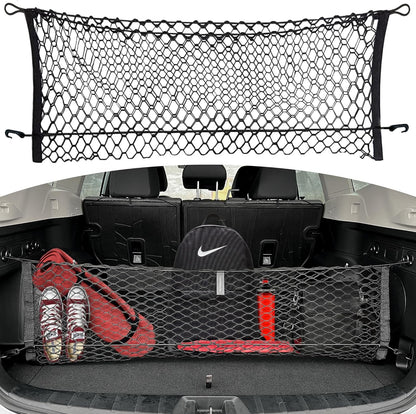 Envelope Style Automotive Elastic Trunk Mesh Cargo Net for Subaru Forester (SK) 2019-2023 - Premium Trunk Organizer and Storage - Luggage Net for SUV - Best Car Organizer for Subaru Forester