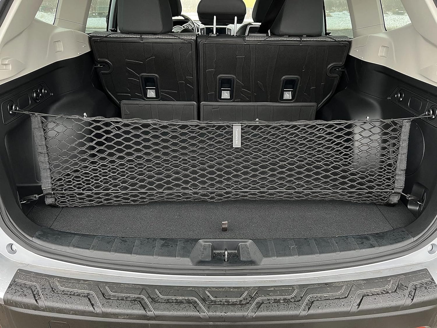 Envelope Style Automotive Elastic Trunk Mesh Cargo Net for Subaru Forester (SK) 2019-2023 - Premium Trunk Organizer and Storage - Luggage Net for SUV - Best Car Organizer for Subaru Forester
