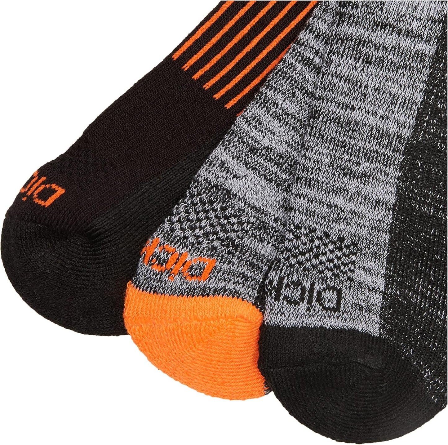 Dickies Men's Dri-Tech Performance Work Crew Socks 6 Pair,Black