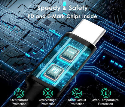 USB C to DC Adapters 10PCS Power Plug Kit, Universal Charger Supply 100W PD Power Cable & 5.5x2.1mm Round Barrel Jack for Sony Toshiba Samsung Acer Asus Lenovo Dell HP Laptop Charging Connector Tips