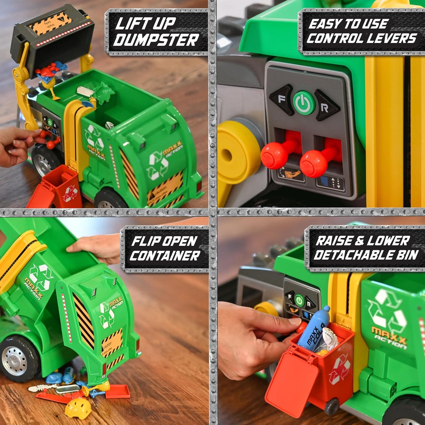 Maxx Action Recycle Series Realistic Play Vehicle Trucks