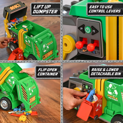 Maxx Action Recycle Series Realistic Play Vehicle Trucks