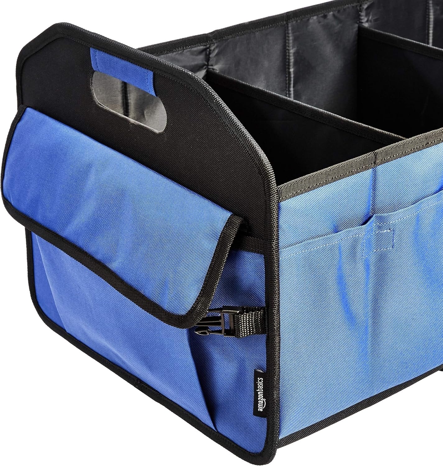 Amazon Basics Collapsible Portable Multi-Compartment Heavy Duty Cargo Trunk Organizer - Blue