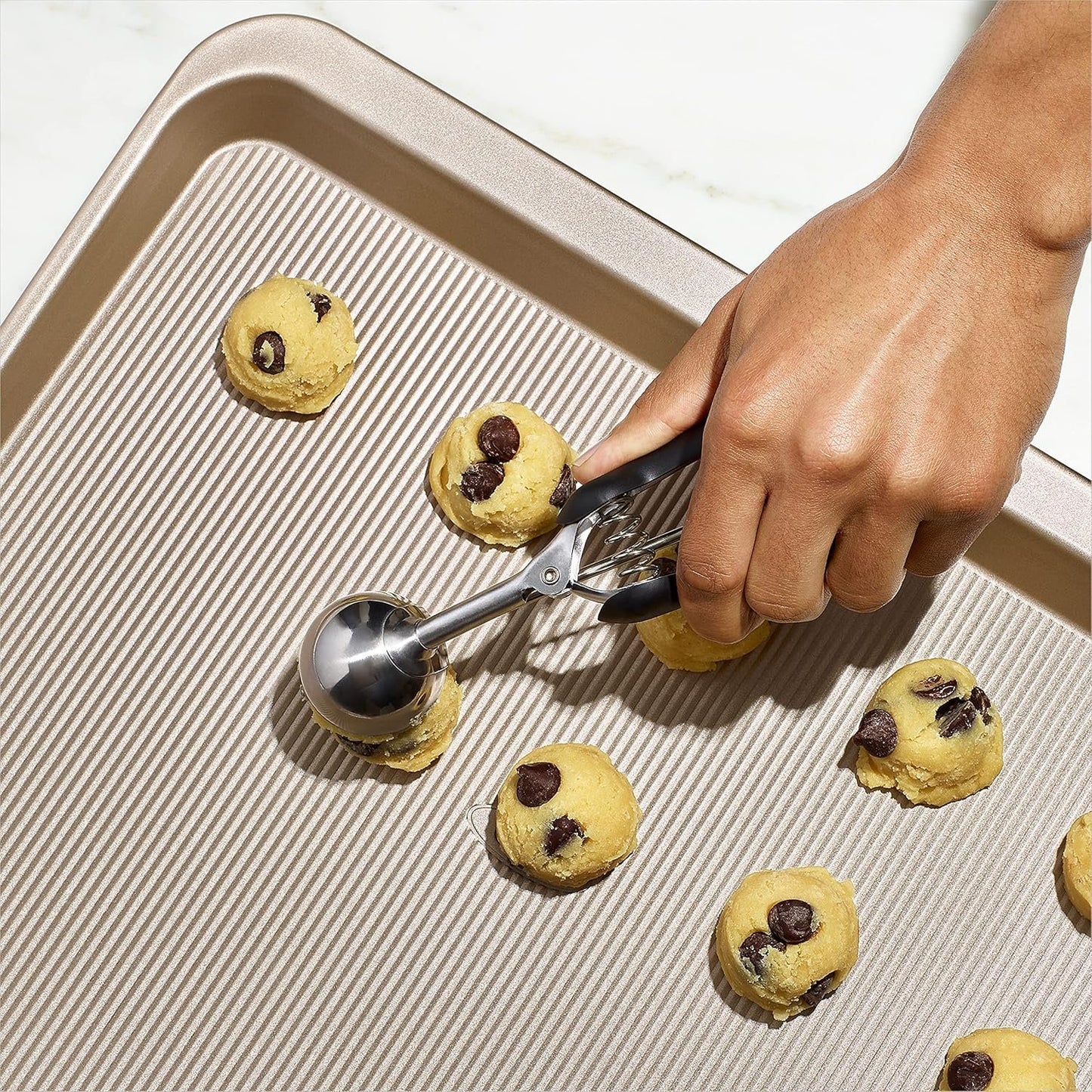 OXO Good Grips Non-Stick Pro Bakeware Cookie Sheet Gold 12.25-in x 17-in