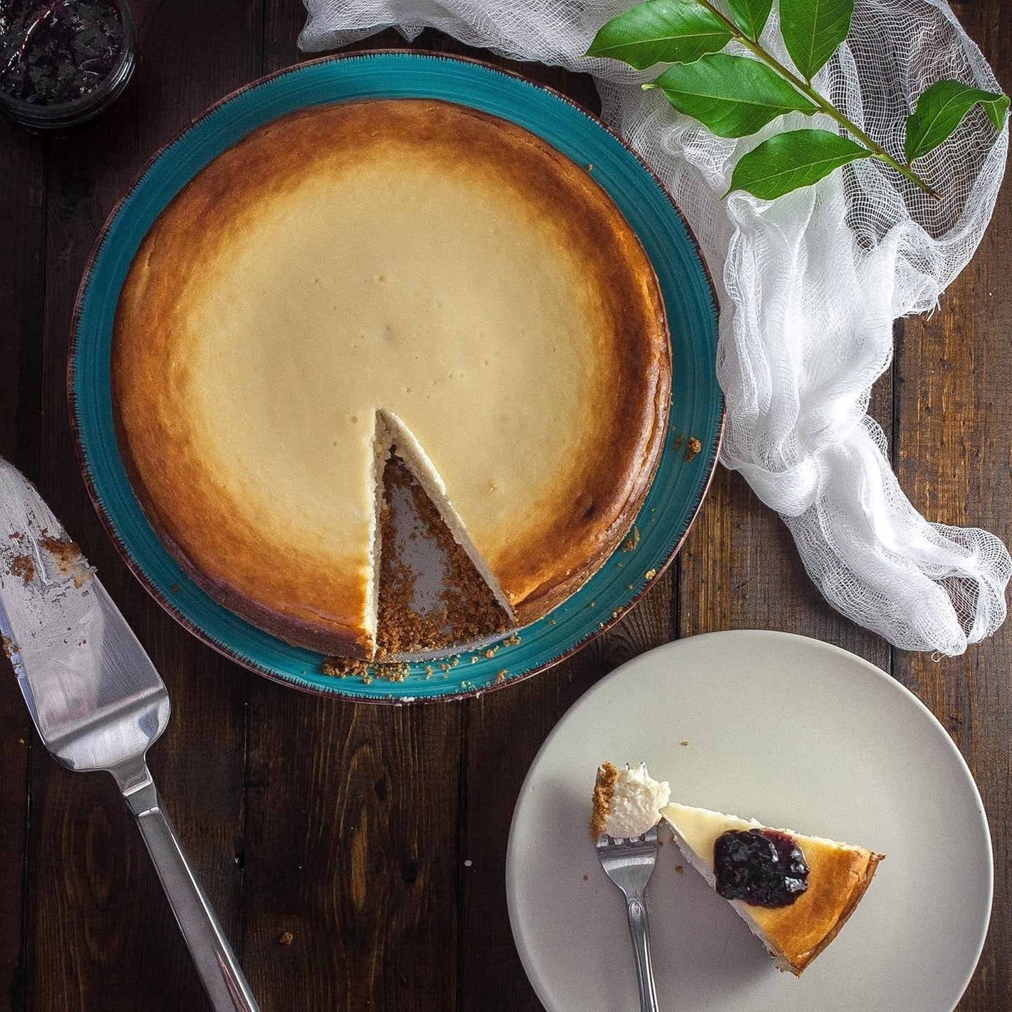 Crown Cheesecake Pan 7 Inch, 3" Deep, Removable Bottom Cake Pan, Heavy Duty, Pure Aluminum, Made in Canada