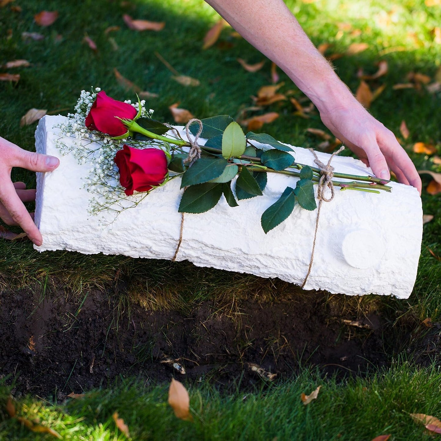 Earth Memorials Biodegradable Urn for Scattering Cremated Ashes in Ocean Water, Ground or Sea Burial (Driftwood), Earth Friendly Eco Urn, Water Soluble, Urns for Cremation, Adult Size Large (White Peaceful Driftwood) É