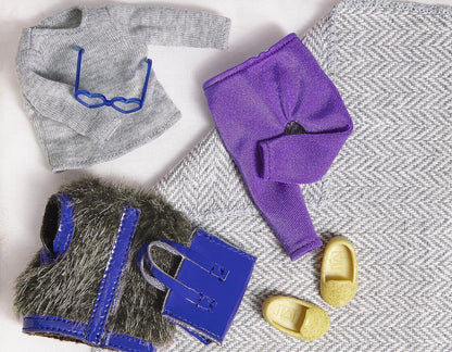 Lori Mini Doll & Toy Dog - 6-inch Doll & Boston Terrier Pup - Play Set with Outfit, Animal & Accessories - Playset for Kids - 3 Years + - Ilyssa & Indigo