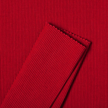 Now Designs Spectrum Placemats Ribbed Cotton, Chili Red, 19x13 inches, Set of 4, (901495aa)