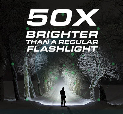 TacLight Tactical Flashlights, 3 Pack Zoomable Waterproof Flashlight Camping, LED Flashlight, Torch Light, Lampe De Poche, Heavy Duty Flash Light, Emergency Flashlight AS SEEN ON TV…