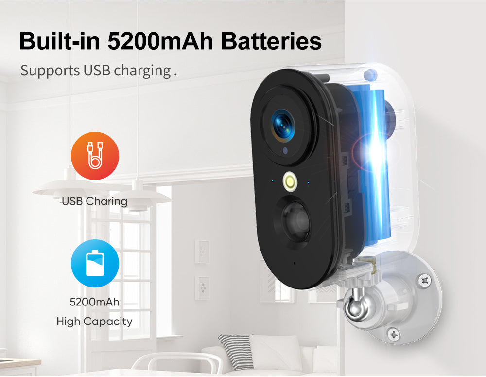 LS VISION Cellular Security Camera Indoor Built-in SIM Card, 2K No Wi-Fi Security Camera Portable, LTE Cameras with 6000mAh Battery, PIR Motion Detection, Color Night Vision, 2-Way Audio, TF/Cloud