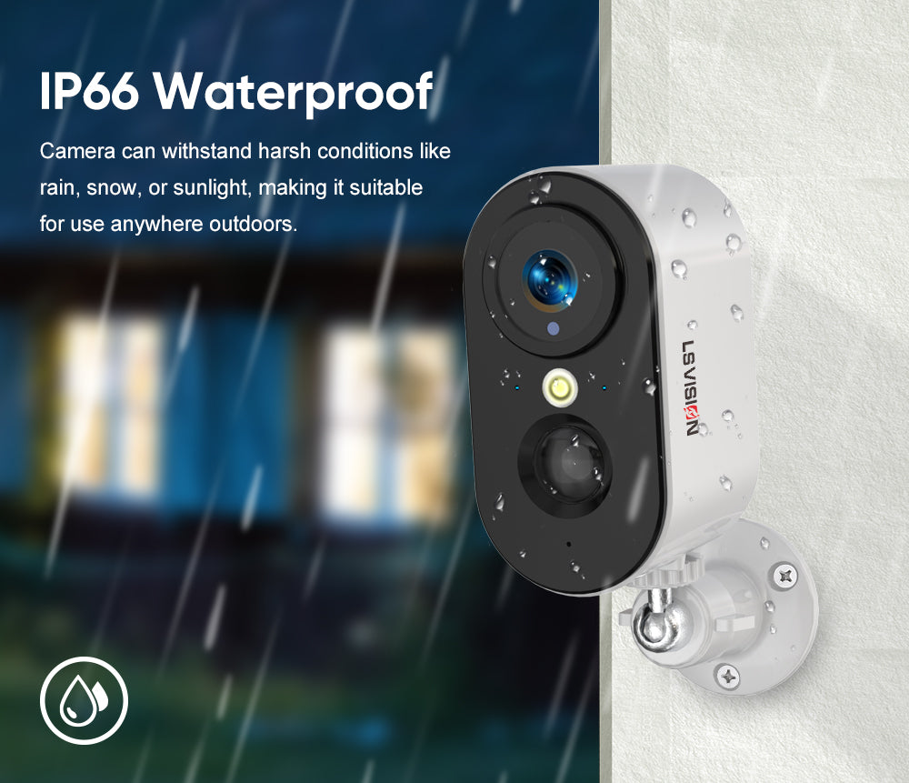 LS VISION Cellular Security Camera Indoor Built-in SIM Card, 2K No Wi-Fi Security Camera Portable, LTE Cameras with 6000mAh Battery, PIR Motion Detection, Color Night Vision, 2-Way Audio, TF/Cloud