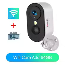 LS VISION Cellular Security Camera Indoor Built-in SIM Card, 2K No Wi-Fi Security Camera Portable, LTE Cameras with 6000mAh Battery, PIR Motion Detection, Color Night Vision, 2-Way Audio, TF/Cloud