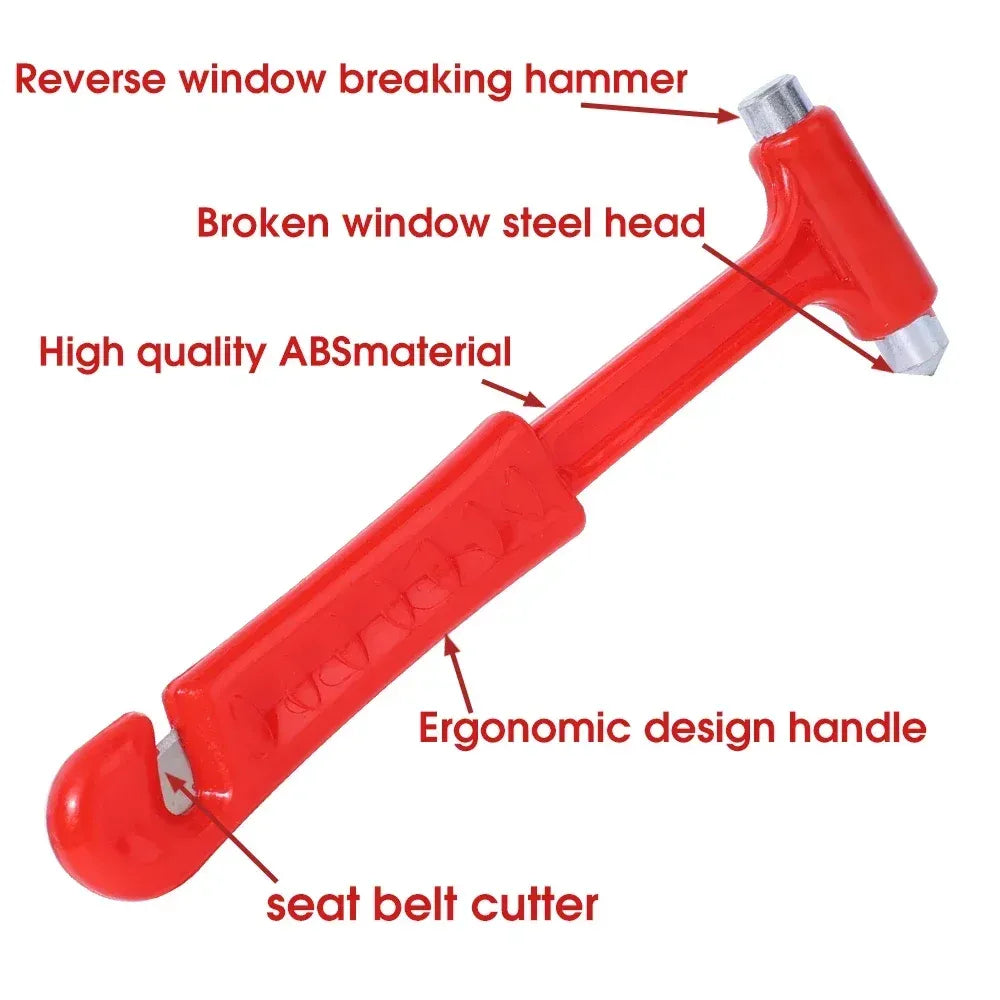Three-in-One Emergency Car Safety Escape Hammers Glass Window Breaker Seat Belt Cutter Portable Car Emergency Rescue Escape Tools