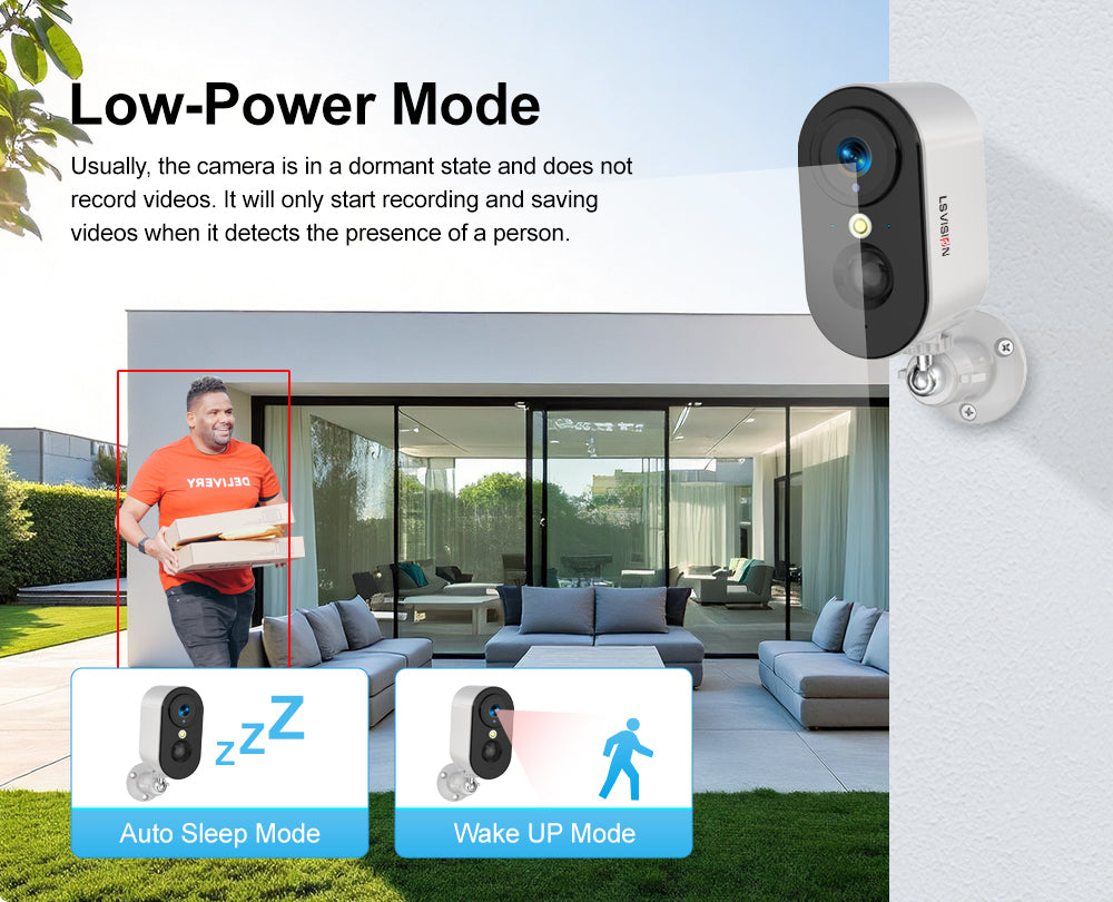 LS VISION Cellular Security Camera Indoor Built-in SIM Card, 2K No Wi-Fi Security Camera Portable, LTE Cameras with 6000mAh Battery, PIR Motion Detection, Color Night Vision, 2-Way Audio, TF/Cloud