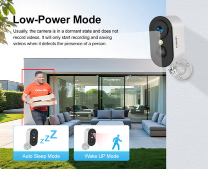 LS VISION Cellular Security Camera Indoor Built-in SIM Card, 2K No Wi-Fi Security Camera Portable, LTE Cameras with 6000mAh Battery, PIR Motion Detection, Color Night Vision, 2-Way Audio, TF/Cloud