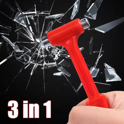 Three-in-One Emergency Car Safety Escape Hammers Glass Window Breaker Seat Belt Cutter Portable Car Emergency Rescue Escape Tools