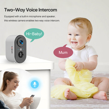 LS VISION Cellular Security Camera Indoor Built-in SIM Card, 2K No Wi-Fi Security Camera Portable, LTE Cameras with 6000mAh Battery, PIR Motion Detection, Color Night Vision, 2-Way Audio, TF/Cloud