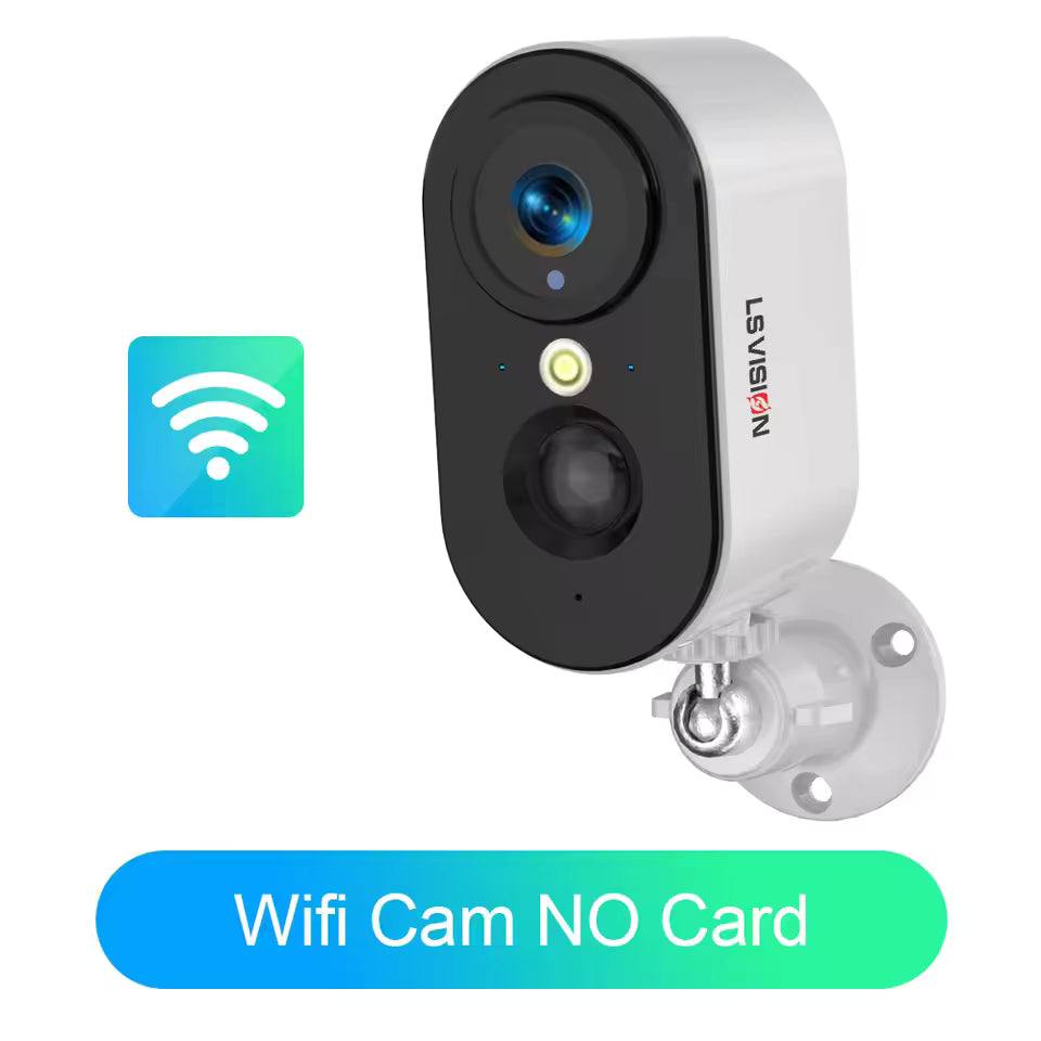 LS VISION Cellular Security Camera Indoor Built-in SIM Card, 2K No Wi-Fi Security Camera Portable, LTE Cameras with 6000mAh Battery, PIR Motion Detection, Color Night Vision, 2-Way Audio, TF/Cloud