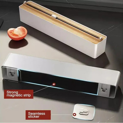 Wall Mount Instant Plastic Wrap Dispenser with Slide Cutter