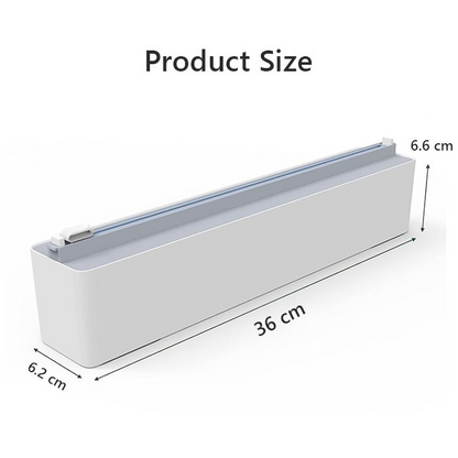 Wall Mount Instant Plastic Wrap Dispenser with Slide Cutter